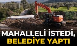 Mahalleli istedi, belediye yaptı