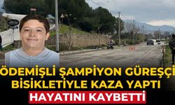 ÖDEMİŞLİ ŞAMPİYON GÜREŞÇİ BİSİKLETİYLE KAZA YAPTI HAYATINI KAYBETTİ