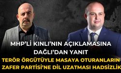 MHP’Lİ KINLI’NIN AÇIKLAMASINA DAĞLI’DAN YANIT Terör örgütüyle masaya oturanların Zafer Partisi’ne dil uzatması hadsizlik