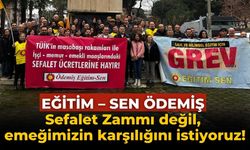 EĞİTİM – SEN ÖDEMİŞ Sefalet Zammı değil, emeğimizin karşılığını istiyoruz!