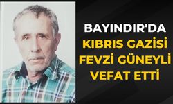 Bayındır'da Kıbrıs Gazisi Fevzi Güneyli Vefat Etti