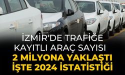 İzmir'de trafiğe kayıtlı araç sayısı  2 MİLYONA YAKLAŞTI  İŞTE 2024 İSTATİSTİĞİ