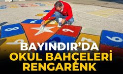 BAYINDIR’DA OKUL BAHÇELERİ RENGARENK