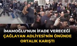 İmamoğlu'nun ifade vereceği Çağlayan Adliyesi'nin önünde ortalık karıştı