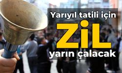 Yarıyıl tatili için zil yarın çalacak