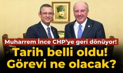 Muharrem İnce CHP’ye geri dönüyor! Tarih belli oldu! Görevi ne olacak?