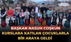 BAŞKAN NASUH COŞKUN KURSLARA KATILAN ÇOCUKLARLA BİR ARAYA GELDİ