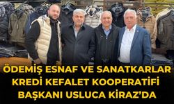 Ödemiş Esnaf ve Sanatkarlar Kredi Kefalet Kooperatifi Başkanı Usluca Kiraz’da