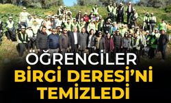 Öğrenciler Birgi Deresi’ni Temizledi