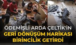 Ödemişli Arda Çeltik'in Geri Dönüşüm Harikası birincilik getirdi