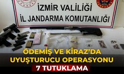 ÖDEMİŞ VE KİRAZ’DA UYUŞTURUCU OPERASYONU 7 Tutuklama