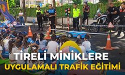 Tireli Miniklere Uygulamalı Trafik Eğitimi