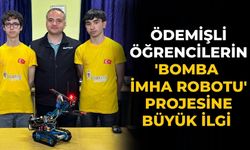 Ödemişli Öğrencilerin 'Bomba İmha Robotu' Projesine Büyük İlgi