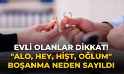 Evli olanlar dikkat! "Alo, hey, hişt, oğlum" boşanma neden sayıldı