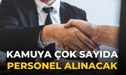 Kamuya çok sayıda personel alınacak