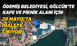ÖDEMİŞ BELEDİYESİ, GÖLCÜK’TE KAFE VE PİKNİK ALANI İÇİN 28 MAYIS’TA İHALEYE ÇIKIYOR