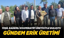 YEŞİL BADEMLİ KOOPERATİFİ ÜRETİCİYLE BULUŞTU GÜNDEM ERİK ÜRETİMİ