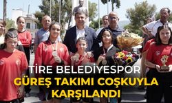 Tire Belediyespor Güreş Takımı Coşkuyla Karşılandı