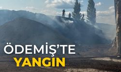 ÖDEMİŞ’TE YANGIN
