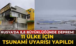 Rusya'da 8,8 büyüklüğünde deprem! 11 ülke için tsunami uyarısı yapıldı
