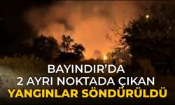 Bayındır’da 2 Ayrı Noktada çıkan yangınlar söndürüldü