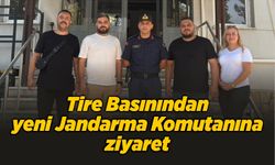 Tire Basınından yeni Jandarma Komutanına ziyaret