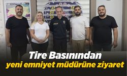 Tire Basınından yeni emniyet müdürüne ziyaret