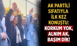 AK Partili sıfatıyla ilk kez konuştu: Korkum yok, alnım ak, başım dik!