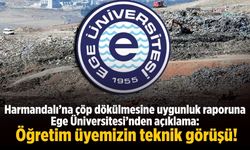 Harmandalı’na çöp dökülmesine uygunluk raporuna Ege Üniversitesi’nden açıklama: Öğretim üyemizin teknik görüşü!