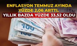 Enflasyon temmuz ayında yüzde 2,06 arttı, yıllık bazda yüzde 33,52 oldu