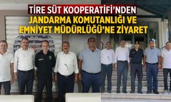 Tire Süt Kooperatifi’nden Jandarma Komutanlığı ve Emniyet Müdürlüğü’ne Ziyaret