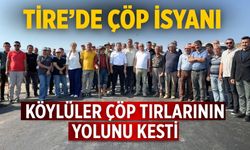 Tire’de Çöp İsyanı Köylüler Çöp Tırlarının Yolunu Kesti