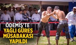 ÖDEMİŞ’te yağlı güreş müsabakası yapıldı
