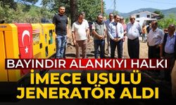 Bayındır Alankıyı halkı İmece Usulü Jeneratör aldı