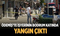 Ödemiş’te işyerinin bodrum katında yangın çıktı