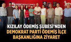 Kızılay Ödemiş Şubesi’nde Demokrat Parti Ödemiş İlçe Başkanlığına ziyaret