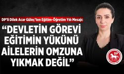 Dilek Acar Güleç’ten Eğitim-Öğretim Yılı Mesajı: “Devletin Görevi Eğitimin Yükünü Ailelerin Omzuna Yıkmak Değil”