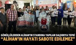 GÖNÜLLÜLERDEN ALİHAN’IN STANDINA YAPILAN SALDIRIYA TEPKİ