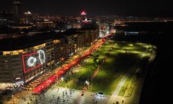 Şehitlere saygı için sessiz fener alayı