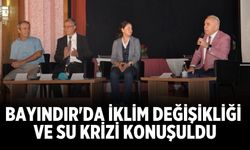 Bayındır'da iklim değişikliği ve su krizi konuşuldu