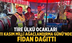 Tire Ülkü Ocakları 11 Kasım Milli Ağaçlandırma Günü’nde fidan dağıttı