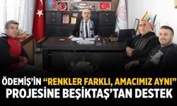 Ödemiş’in “Renkler Farklı, Amacımız Aynı” Projesine BEŞİKTAŞ’tan Destek