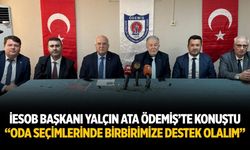 İESOB BAŞKANI YALÇIN ATA ÖDEMİŞ’TE KONUŞTU “ODA SEÇİMLERİNDE BİRBİRİMİZE DESTEK OLALIM”