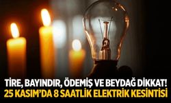 Tire, Bayındır, Ödemiş ve Beydağ Dikkat!