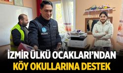 İzmir Ülkü Ocakları’ndan Köy Okullarına Destek