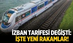 İZBAN tarifesi değişti: İşte yeni rakamlar!