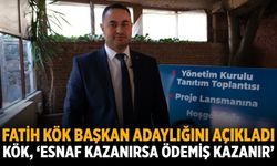FATİH KÖK BAŞKAN ADAYLIĞINI AÇIKLADI Kök, ‘Esnaf Kazanırsa Ödemiş Kazanır’