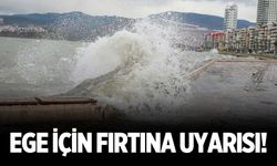 Ege için fırtına uyarısı!