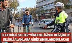 Elektrikli skuter yönetmeliğinde değişiklik!