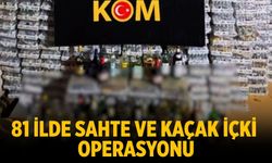 81 ilde sahte ve kaçak içki operasyonu
